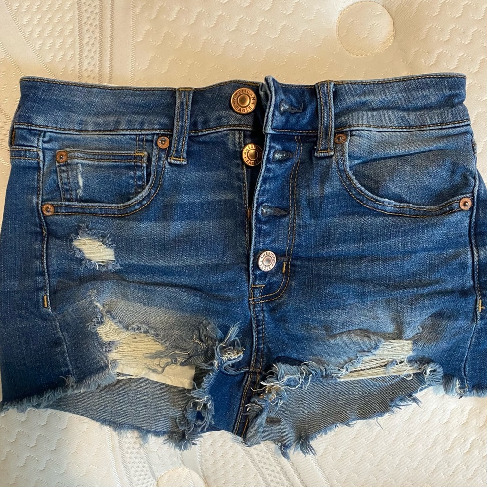 American Eagle Hi-rise shortie shorts